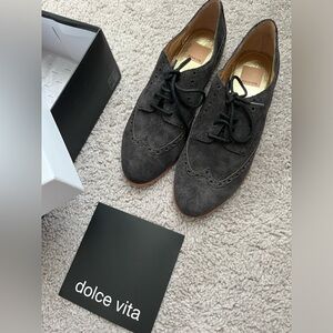 NWT dolce vita sz 8 suede womens wingtips
